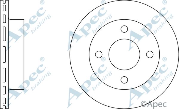 APEC BRAKING Тормозной диск DSK234